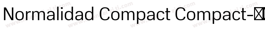 Normalidad Compact Compact字体转换